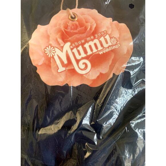 Show Me Your Mumu Kendall Maxi Dress in Rich Navy Crisp S NWT - Picture 4 of 6